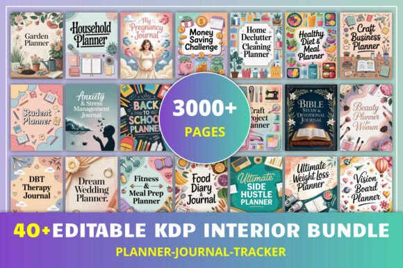 Download 40+Editable KDP Interior Bundle - Kdp interior Collection