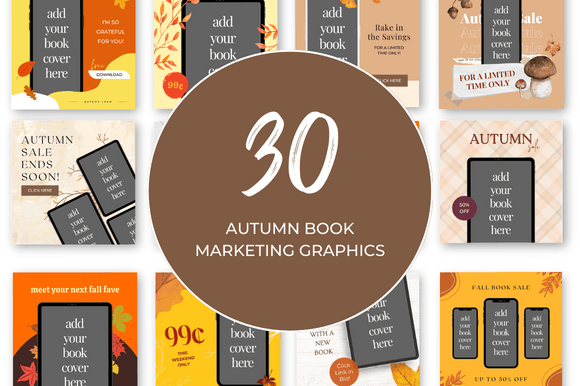 Download Autumn Book Marketing Canva Templates - Templates Collection