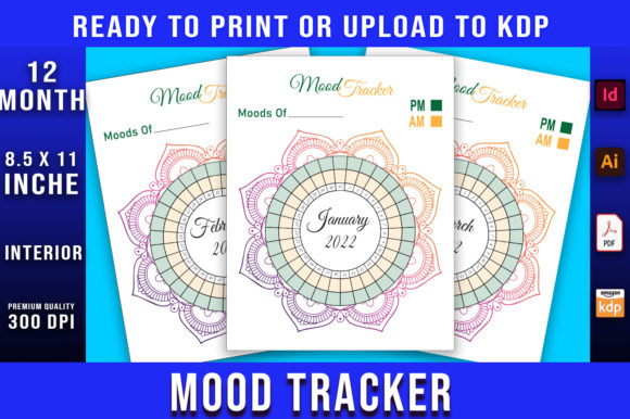 Download KDP Interior Mood Tracker Journal - Kdp interior Collection