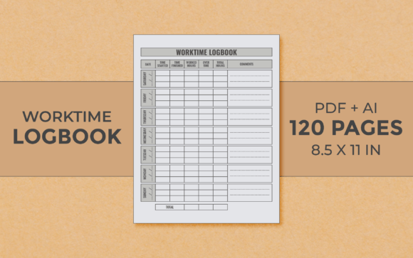 Download Worktime Logbook Editable Kdp Interior - Kdp interior Collection