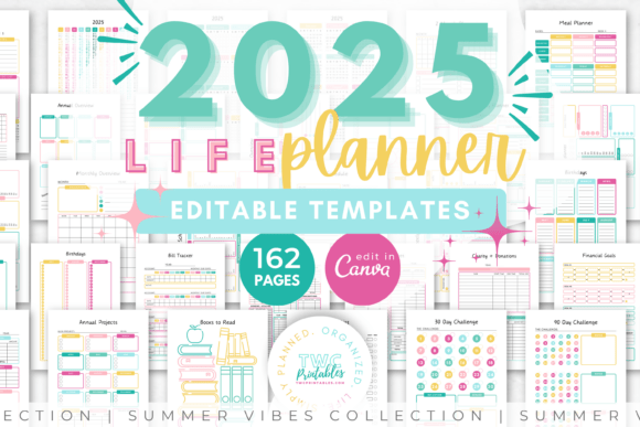 Download 2025 Planner Canva Templates | SUMMER - Templates Collection