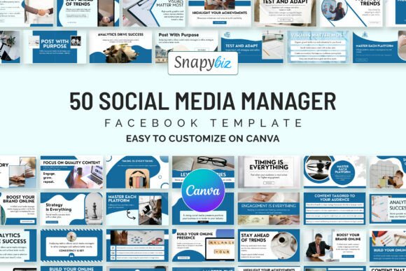 Download Social Media Manager FB Canva Templates - Templates Collection