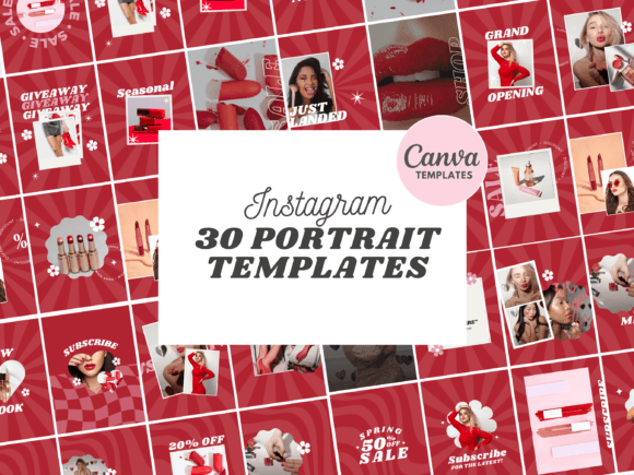 Download Red Instagram Canva Templates - Templates Collection