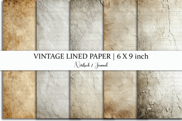 Download Vintage Grungy Lined Paper | Old Page - Lined paper Collection