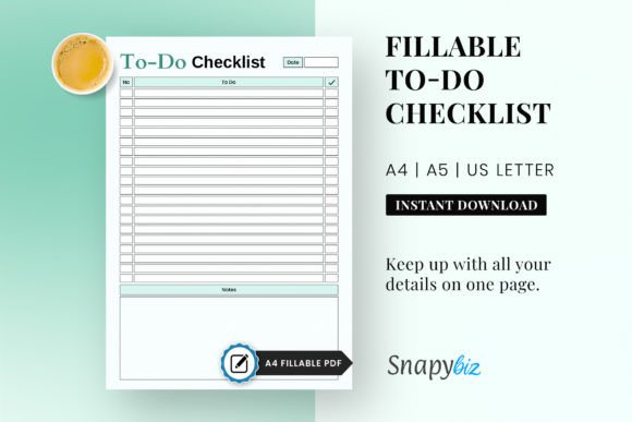 Download To Do Checklist Printable Planner PDF - Printable Collection