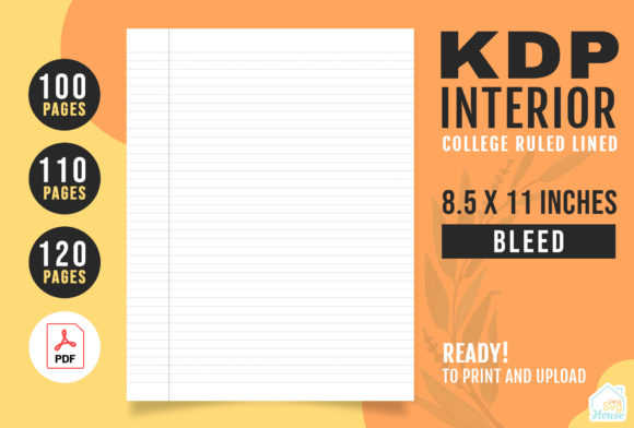 Download KDP Interior College Ruled Lined Paper - Lined paper Collection