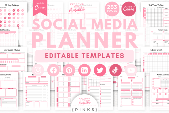 Download Social Media Planner Canva Templates - Templates Collection