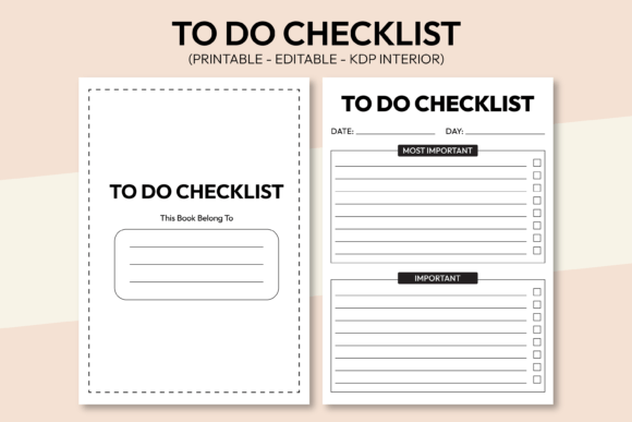 Download To Do Checklist KDP Interior Design - Kdp interior Collection