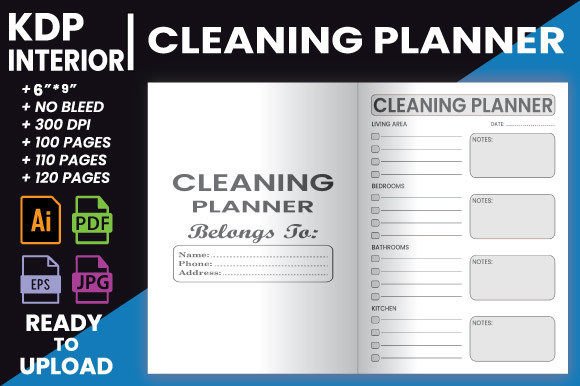Download Cleaning Planner | KDP Interior - Kdp interior Collection