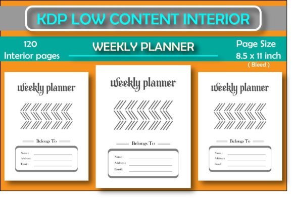 Download Weekly Planner for KDP Low Content Book - Kdp low content book Collection