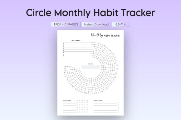 Download Circle Habit Tracker Printable - Printable Collection