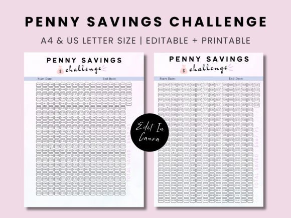 Download Printable Penny Savings Challenge - Printable Collection