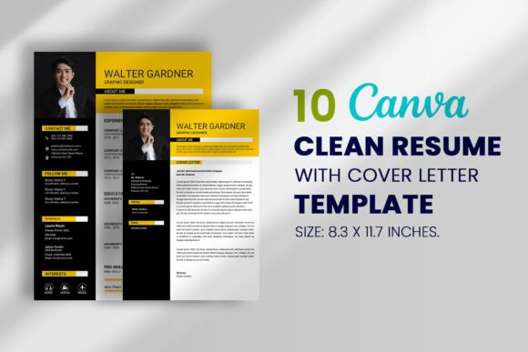 Download 10 Canva Resume &amp; Cover Letter Templates - Templates Collection