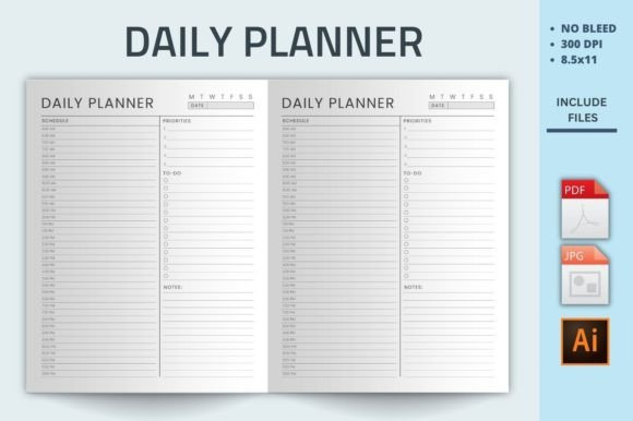Download Daily Planner Kdp Interior - Kdp interior Collection