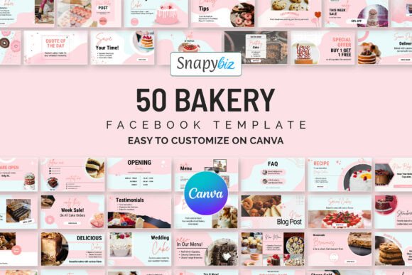 Download Bakery Facebook Canva Post Templates - Templates Collection