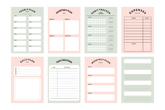 Download Printable Planner &amp; Notepad Template Set - Printable Collection