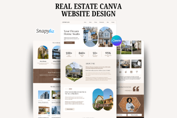Download Real Estate Website Canva Templates - Templates Collection