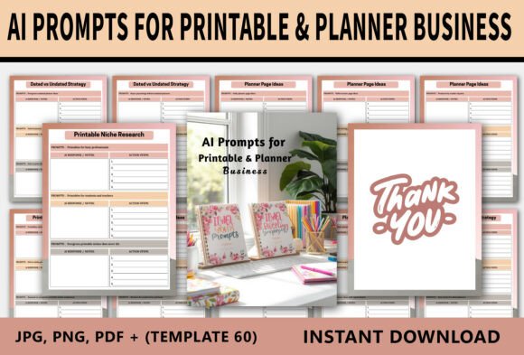 Download AI Prompts for Printable &amp; Planner - Printable Collection