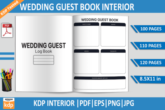 Download Wedding Guest Book | KDP Interior - Kdp interior Collection