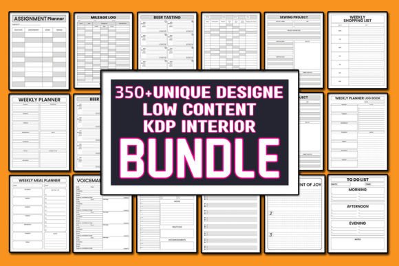 Download Low Content KDP Interior Bundle - Kdp interior Collection