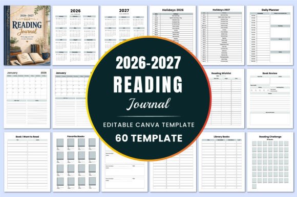 Download 2026–2027 Reading Journal KDP Interiors - Kdp interior Collection