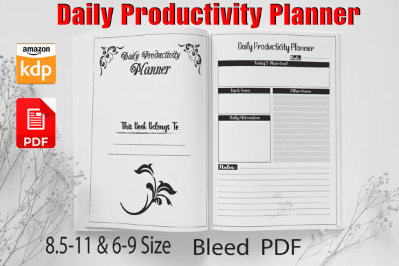 Download Daily Productivity Planner KDP Interior - Kdp interior Collection