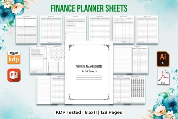 Download Editable Finance Planner Kdp Interior - Kdp interior Collection