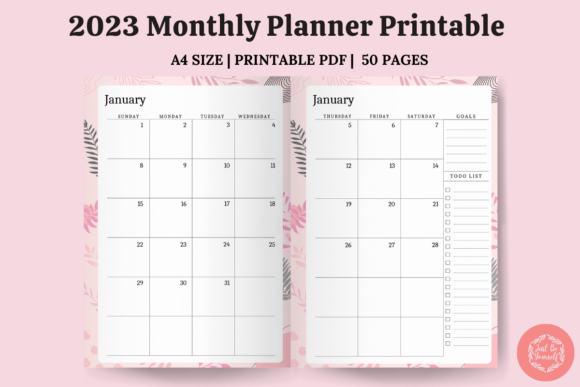 Download 2023 Monthly Planner Printable - Printable Collection