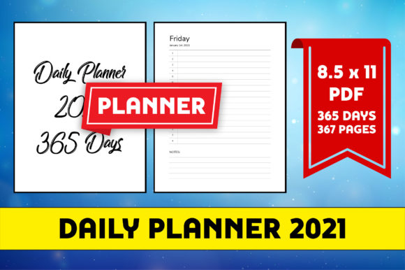 Download Daily Planner 2021 8.5x11 KDP Interior - Kdp interior Collection