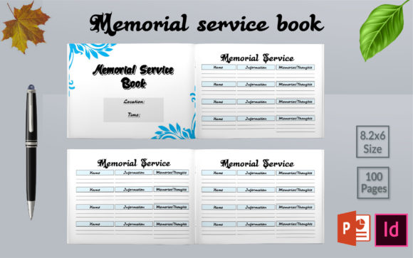 Download Memorial Service Guest Book KDP Interior - Kdp interior Collection