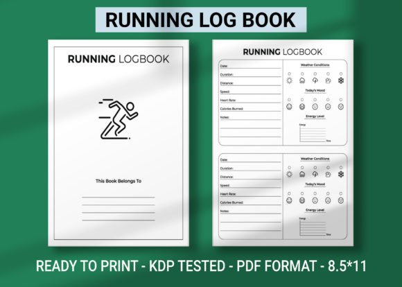 Download Running Log Book KDP Interior Vol.2 - Log book Collection