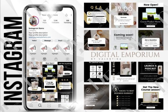Download 45 Editable Instagram Canva Templates - Templates Collection
