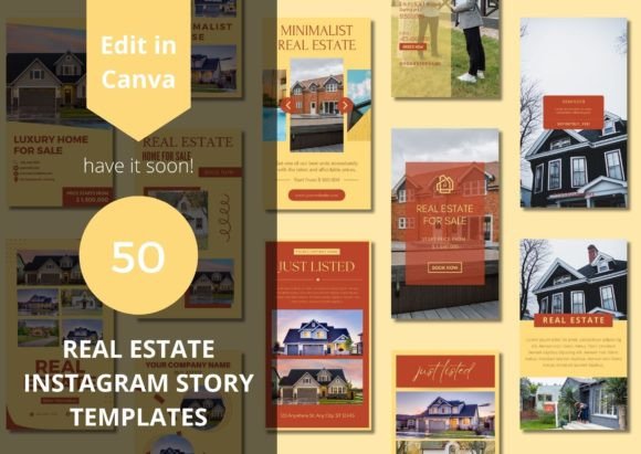 Download 50 Real Estate Story Canva Templates - Templates Collection