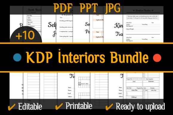 Download Mega Editable KDP Interior Bundle - Kdp interior Collection