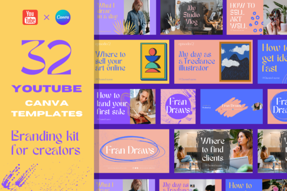Download YouTube Branding Kit Canva Templates - Templates Collection