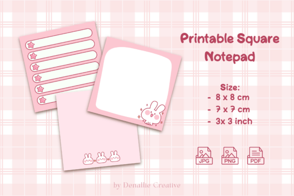 Download Bunny Notepad Printable - Printable Collection