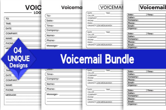 Download Voicemail Log Book Bundle | KDP Interior - Log book Collection