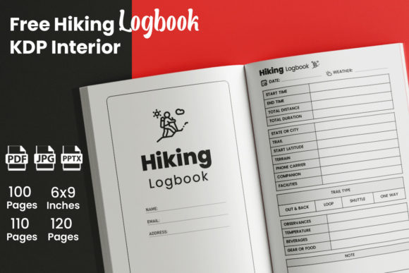 Download Free Hiking Logbook - KDP Interior - Kdp interior Collection