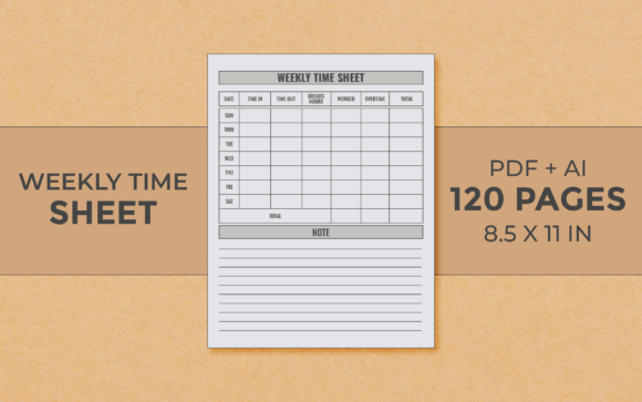 Download Weekly Timesheet Editable Kdp Interior - Kdp interior Collection
