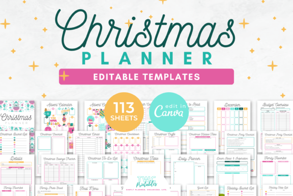 Download Christmas Planner Canva Templates - Templates Collection