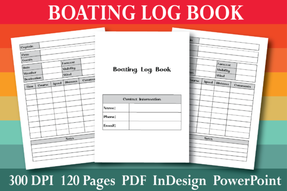 Download KDP Boating Log Book Interior - Log book Collection