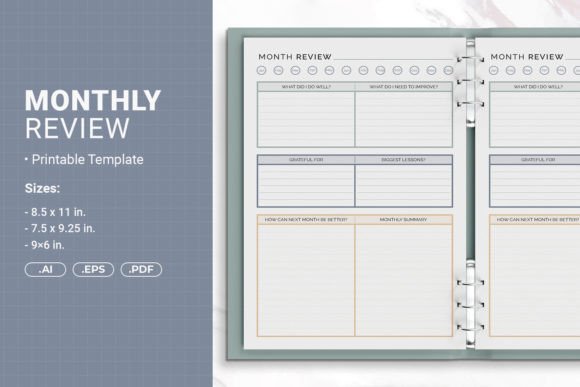 Download Monthly Review Printable Template - Printable Collection