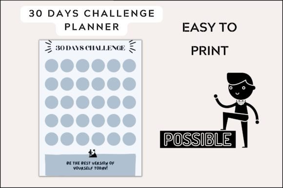 Download 30 Days Challenge Planner Printable - Printable Collection