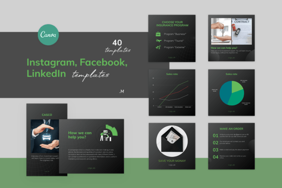 Download Business Finance Templates for CANVA - Templates Collection