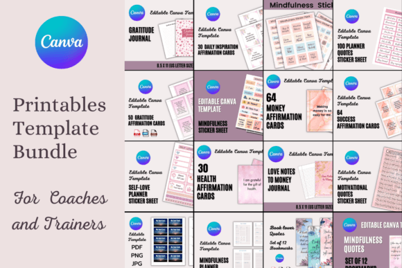 Download Printables Template Bundle for Coaches and Trainers - Printable Collection