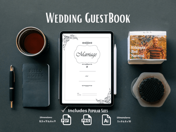 Download Wedding Guest Book KDP Interior - Kdp interior Collection