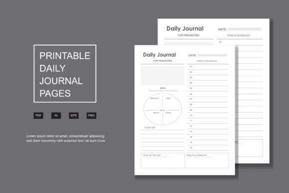Download Daily Journal, Kdp Interior Pages - Kdp interior Collection