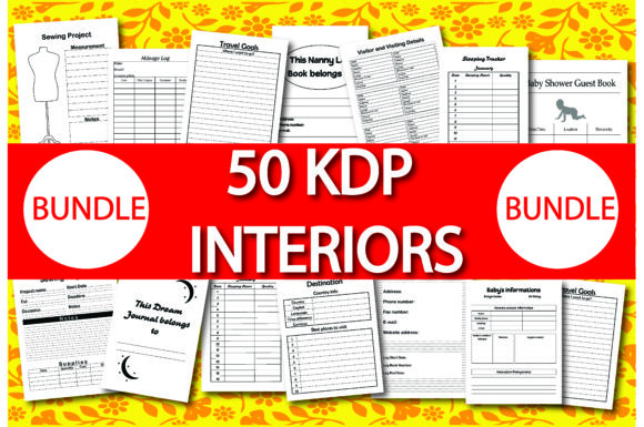 Download Bundle Pack 50 KDP Interiors - Kdp interior Collection