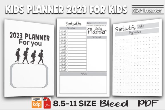 Download Kids Planner 2023 for Kids Kdp Interior - Kdp interior Collection