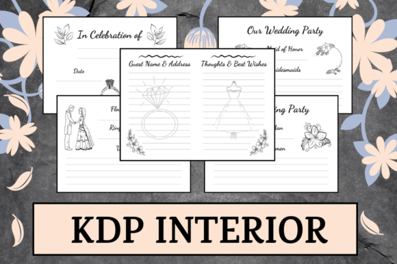 Download Wedding Guest Book | KDP Interior - Kdp interior Collection